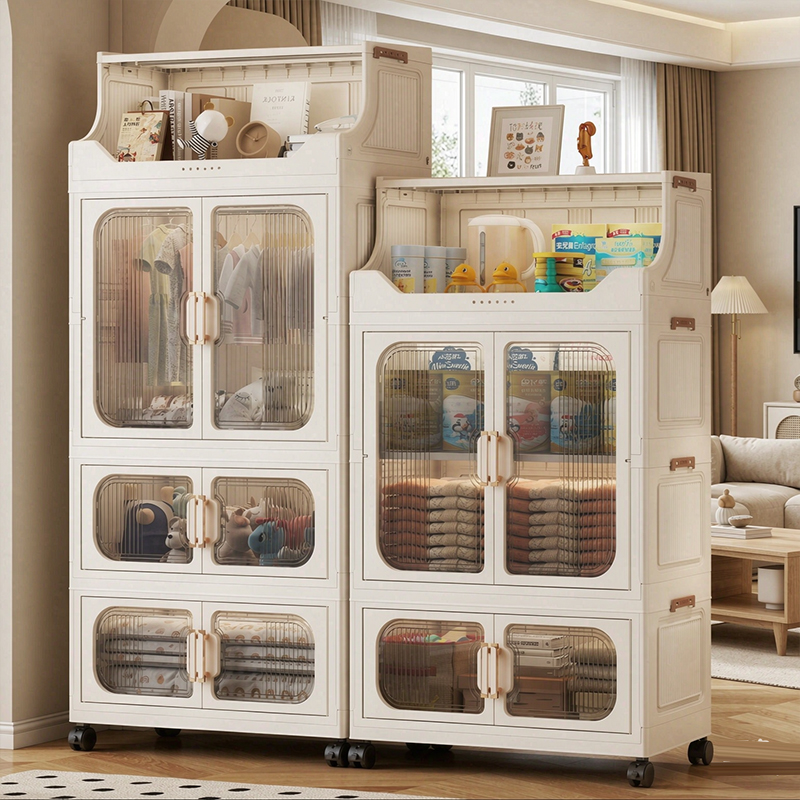 Baby Clothes - Opvouwbare, meerlaagse babygarderobe, eenvoudige opbergkast zonder