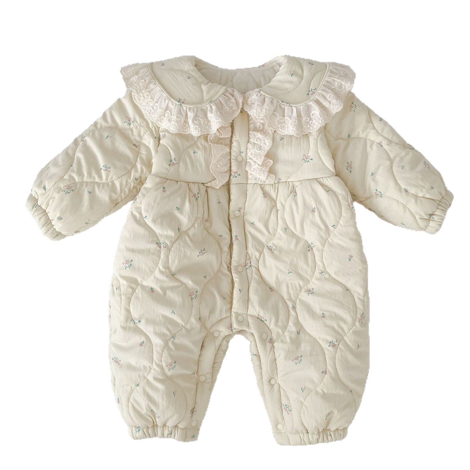 Newborn Baby Girl Romper Floral - 2025 Winter Nieuwe Baby Meisje Lange