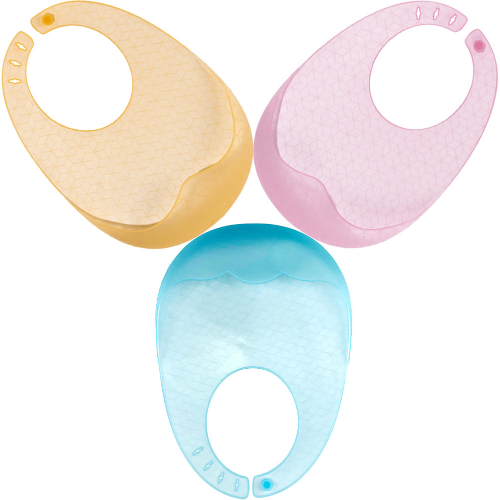 Waterproof Baby Bibs Silicone - 3 siliconen slabben voor baby's –